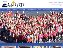 Tablet Screenshot of nativityparishschool.com